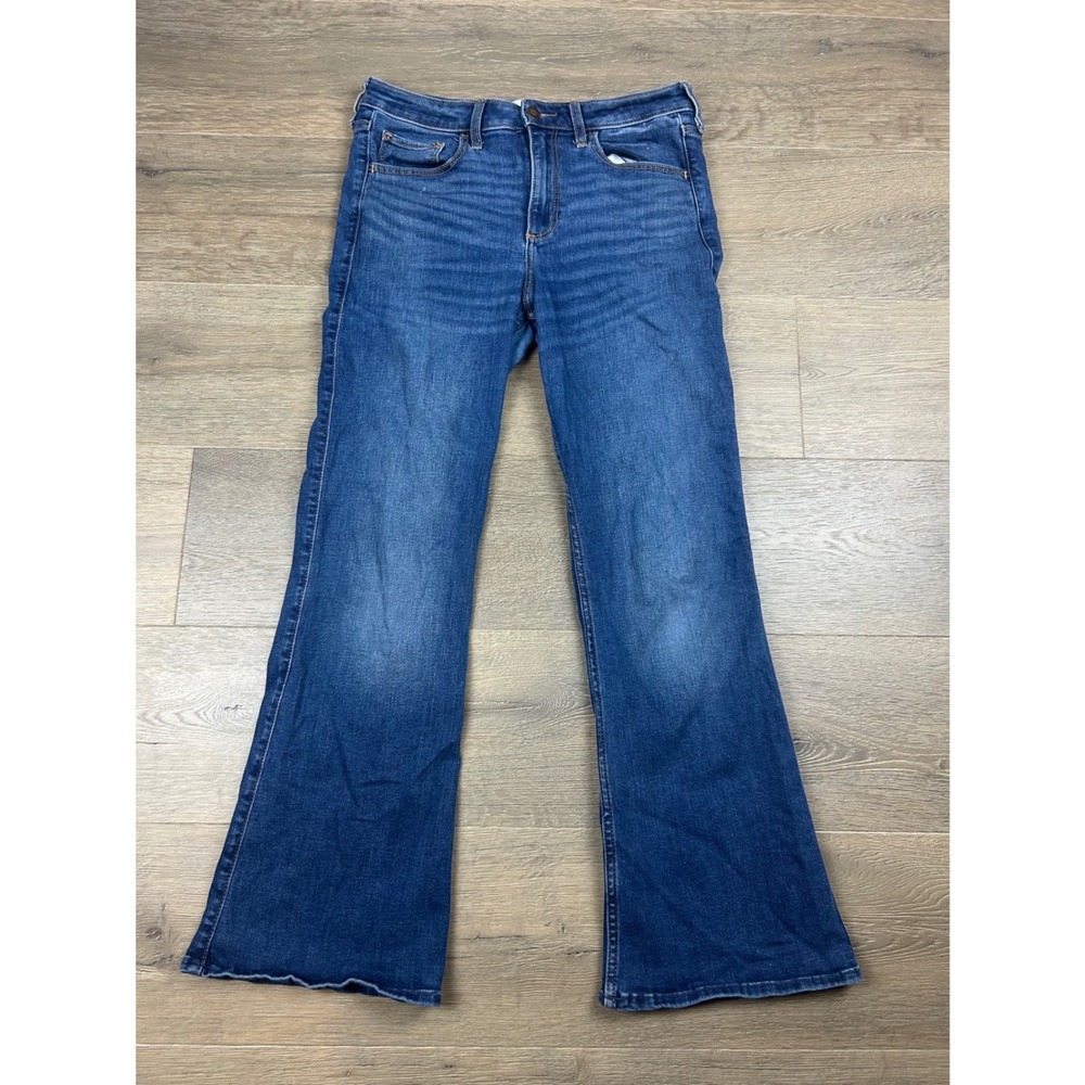 Hollister Curvy Mid-Rise Boot Jeans Medium Wash Soft Stretch 10S W30S